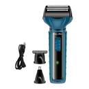 Barbeador Elétrico 3 em 1 – recarregável, para barba, nariz e orelha - ROUTCHERS