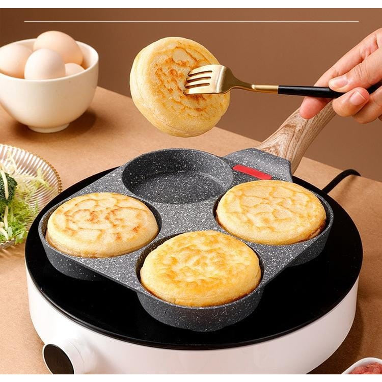 Frigideira Antiaderente de Pedra Maifan - 4 Compartimentos - ROUTCHERS