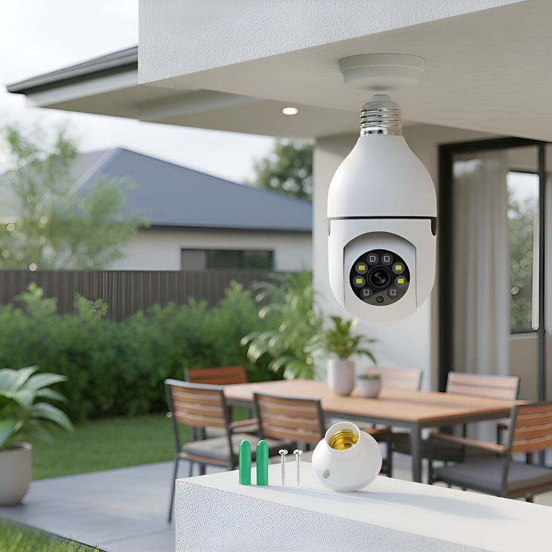 Camera de Segurança IP Wi-Fi 360° com Visão Noturna FullHD - Bivolt - ROUTCHERS