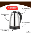 Chaleira Eletrica 1,8 Litros em Inox com Trava de Segurança e Desligamento Automático 127v - ROUTCHERS