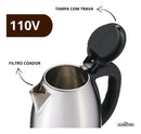 Chaleira Eletrica 1,8 Litros em Inox com Trava de Segurança e Desligamento Automático 127v - ROUTCHERS