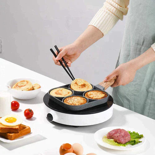 Frigideira Antiaderente de Pedra Maifan - 4 Compartimentos - ROUTCHERS