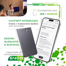 Plaud Note Gravador De Voz Com IA - 64 Gb Cor Preto